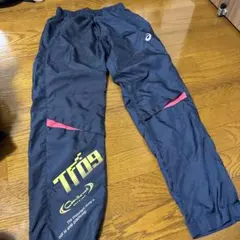 asics 陸上用パンツ ネイビー イエローのサムネイル