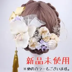 髪飾り　和装　ヘアクリップ　海外　大人気 Uピン　着物　夏祭り　白