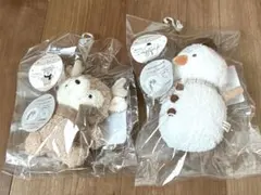 本日限定価格　モリノリンクル ぬいぐるみラトル　クリスマス ゆきだるま トナカイ