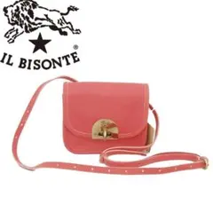 ●イルビゾンテ IL BISONTE レディース ショルダーバッグ ピンク IL BISONTE（イルビゾンテ） クロスボディバッグ ショルダーバッグ