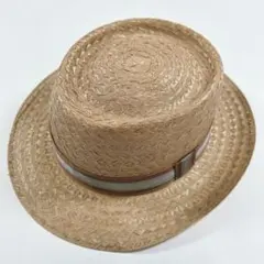 美品 ボルサリーノ パナマハット 59 L ストロー コンビ ラフィア 