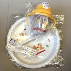 【新品未使用】ミキハウス 3点セット ストロー マグ スプーン フォーク 離乳食のサムネイル