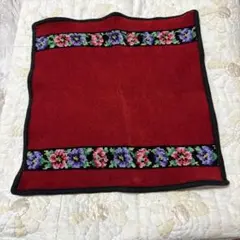 FEILER フェイラー タオルハンカチ レッド 花柄