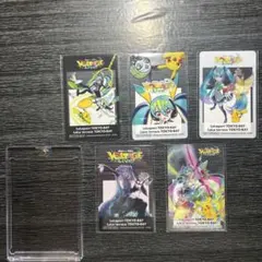 ポケモン 初音ミク ポケミクライブ ららぽーと 特典 クリアカード 全5種