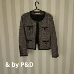 & by P&D ツイードジャケット 38　卒業式　入学式