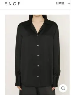 enof silkshirt enof silkshirt イナフ ネイビー ALL ITEM｜ENOF