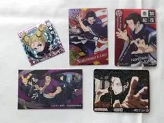 呪術廻戦 加茂憲紀・西宮桃など京都校 5点セット トレカとシール