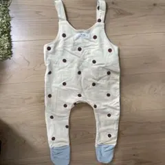 80サイズ　ドットロンパース　ELMO