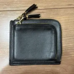 コムデギャルソン ウォレット L字型ジップ財布 黒色のサムネイル