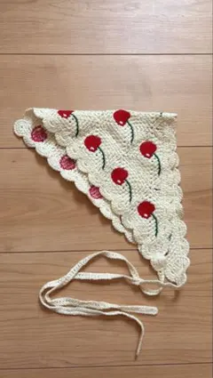 クロシェ編み ボンネット