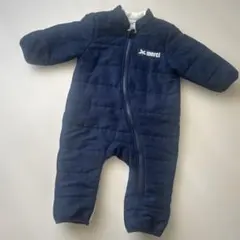 【美品】80 ネイビー キルティング ベビーアウター スノーコンビ