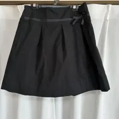 黒いフレアスカート リボン付きのサムネイル