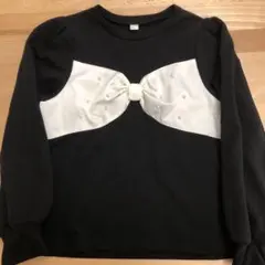 キッズ　après les cours パール装飾　長袖カットソー 140