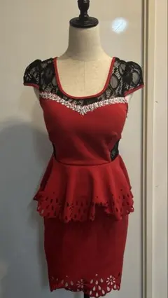 dazzy queen キャバドレス　レース　レッド