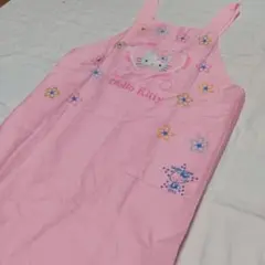 キティ エプロン レトロ ピンク