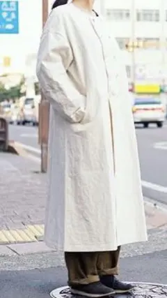 usual コットンロングコート
