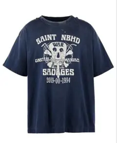 即完 新品 セントマイケル ネイバーフッド コラボTシャツ sサイズ ネイビー 即完 新品 セントマイケル ネイバーフッド コラボTシャツ XLサイズ