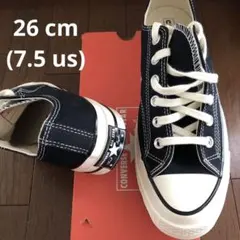 ct70 チャックテイラー　ローカットBK黒26cmコンバース