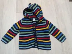 baby GAP ストライプ フード付きアウター 6-12ヶ月