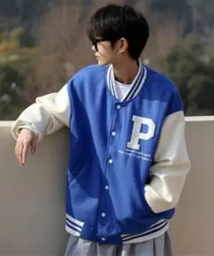 neos ビッグワッペン フェイクメルトン スタジャン サイズL