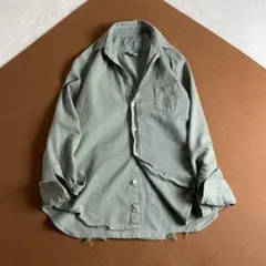 希少S✨Eileen　フランクアンドアイリーン　カーキ　ダメージ加工　スキッパー