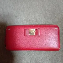 Samantha Vega 長財布 リボン レッドのサムネイル