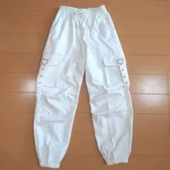 ホワイト カーゴパンツ 140cm
