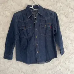 BOBSONデニム長袖シャツ 130cm