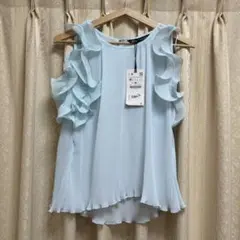 ZARA フリル付き半袖トップス Mサイズ　新品未使用