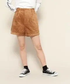 pageboy コーデュロイショートパンツ キャメル54,F