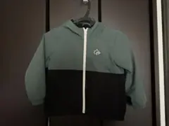 LOGOS DAYS フード付き裏起毛ジャケット グリーン/ブラック