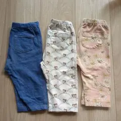 ユニクロ　90 七分丈　ポール＆ジョー　ベビー服 パンツ 3点セット