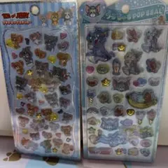 トムとジェリー　プチドロップシール　うるちゅるポップシール　２枚