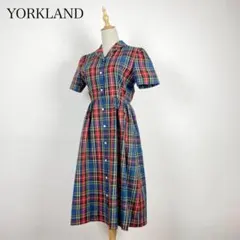 専用YORKLAND タータンチェック ワンピース 半袖
