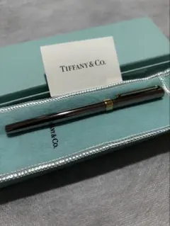 TIFFANY&Co. ボールペン 本体 シルバー 青 エルサ・ペレッティ - メルカリ
