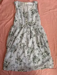 花柄　ノースリーブ　ワンピース　axes femme