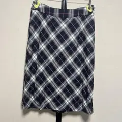 Burberry London Aラインフレアスカートひざ丈 大きめサイズ