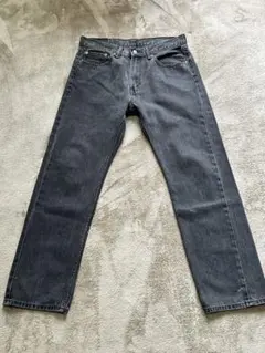 LEVI'S 505 ストレートブラックデニム 33×32