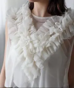 チュール　フリルトップス