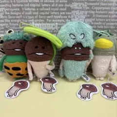 おさわり探偵　なめこ栽培キット　雨のマスコット　全4種