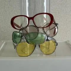ファッション・伊達メガネ4点セット