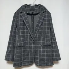 美品 バナナリパブリック【L】チェック柄 ブレザー ジャケット ポケットのサムネイル