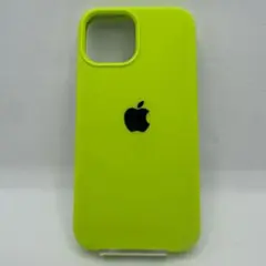 iPhone12mini シリコンケース ライムグリーン ネオン 非純正 お洒落
