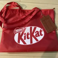 KitKat エコバッグ チャーム付き レッド