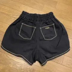 FENDI フェンディ ハイウエストショートパンツ ブラック 未使用級・現行近】フェンディ ハイウエスト ショートパンツ ブラック