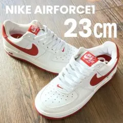 ★美品23㎝★NIKE★AIRFORCE1★エアフォース1★ホワイト /レッド