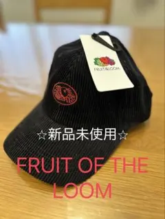 ⭐︎新品未使用⭐︎FRUIT OF THE LOOM コーデュロイキャップ　黒