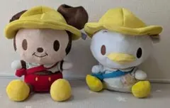 Disney baby ミッキーとドナルド ぬいぐるみ セット プライズ品