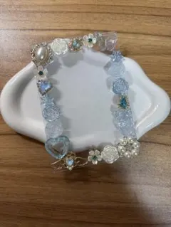 B7 硬質ケースデコ　水色