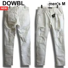 新品★　DOWBL　スリムデニム　W83cm　ストレッチ　ホワイトのサムネイル
